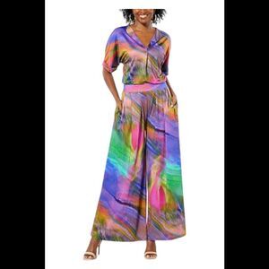 othrwis by Alana Kay Knit Pleated Pull-On Pant Paradise - Regular